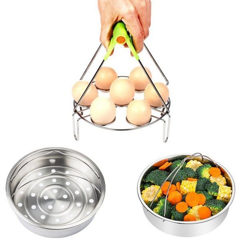 Generic Pot Accessories Set with Steamer Basket, Egg Steamer Rack