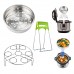Steamer Basket Rack Set(3pack) Steamer Basket Holderfor Intant Pot Accessories - Suitable For Instant Pot 5,6,8qt Pressure Cooker With Multi-Function Steamed Egg Rack Foldable Dish Dish Clmp